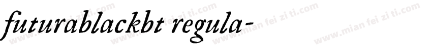 futurablackbt regula字体转换